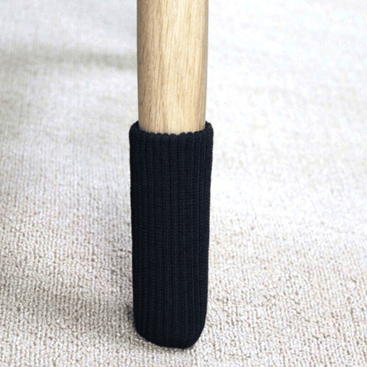 32PC Knitted Elastic Non-Slip Furniture Sock Cover Set Desk Leg Floor Protector 5Yue for Writing Table - MRSLM