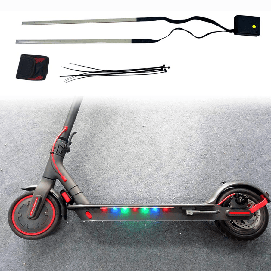 BIKIGHT Colorful Strip Light for M365 / Pro Electric Scooter 3 Modes Scooter Chassis Light Night LED Strip Light - MRSLM