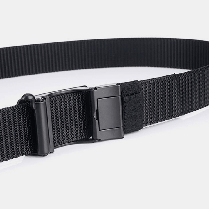 Men Woven Nylon 120Cm Car Pattern Automatic Buckle Wear-Resistant Breathable Business Casual Belts - MRSLM