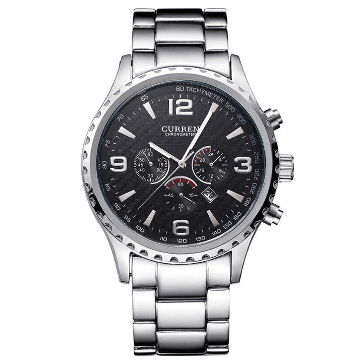 CURREN 8056 Full Steel Business Style Men Wrist Watch Waterproof Quartz Watches - MRSLM