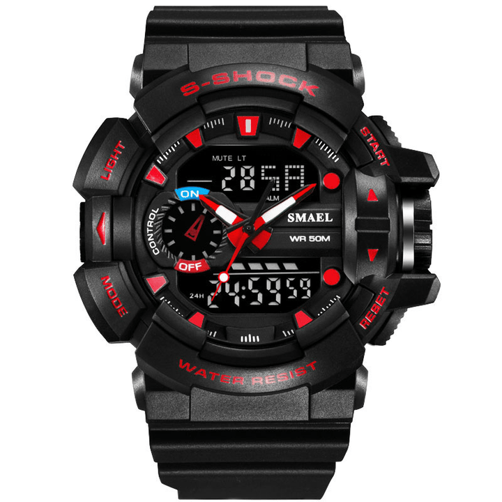SMAEL 1436 Military Style LED Digital Watch Display Time Date Sport Wristwatch - MRSLM