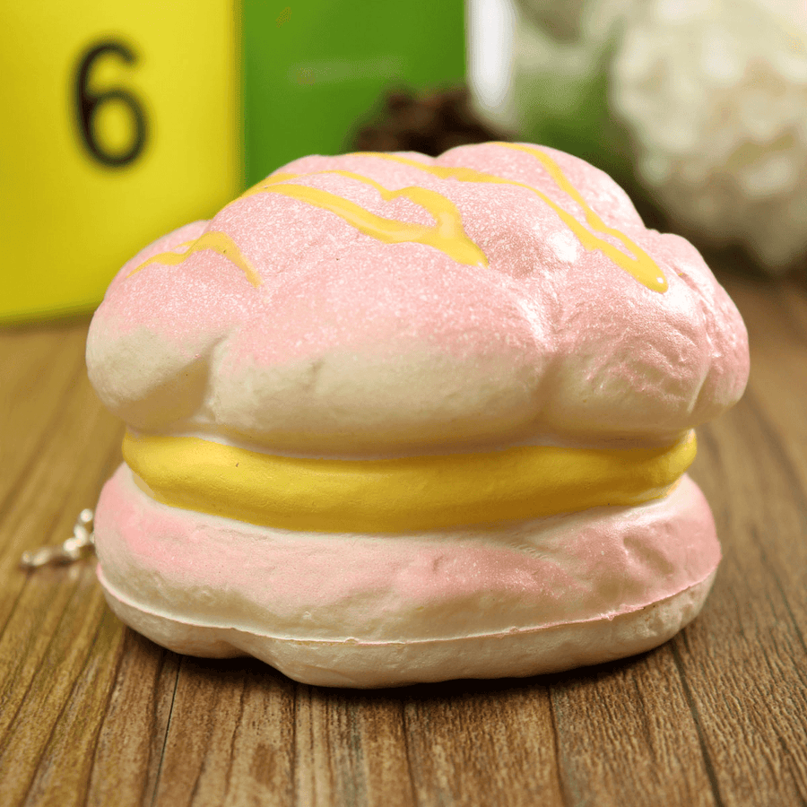 Squishy Cell Phone Charms Soft Cream Bread Bag Straps Hand Pillow - MRSLM
