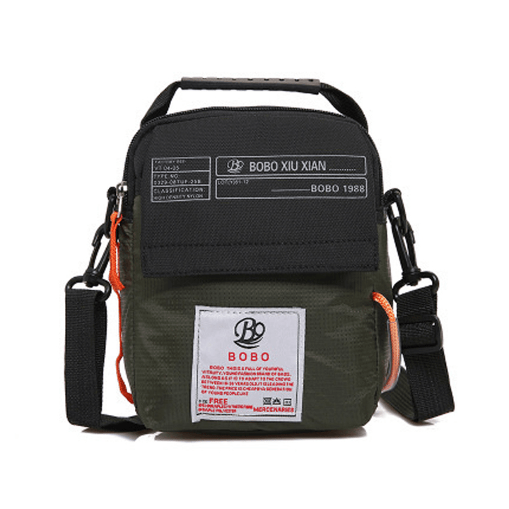 Men Nylon Waterproof Casual Crossbody Bag Lightweight Shoulder Bag - MRSLM