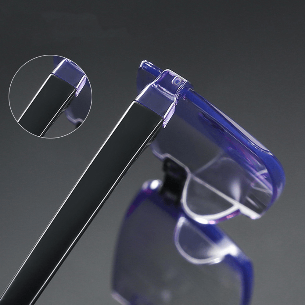 Unisex Foldable Frameless Diamond Trimmed Anti-Blue Light Blue Film Reading Glasses Presbyopic Glasses - MRSLM