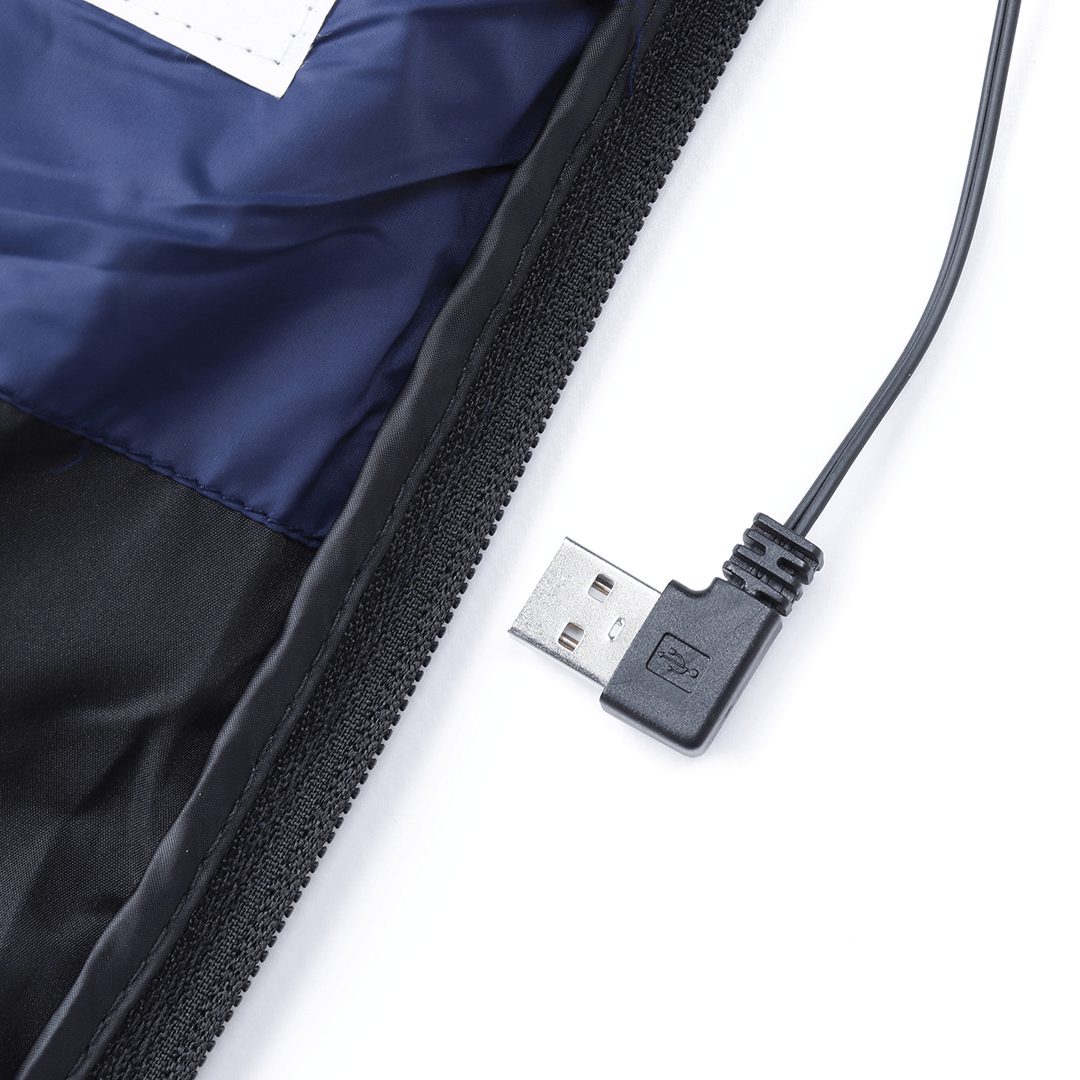 Mens USB Electric Heated Vest Winter Heating Thermal Jacket Coats Heater - MRSLM