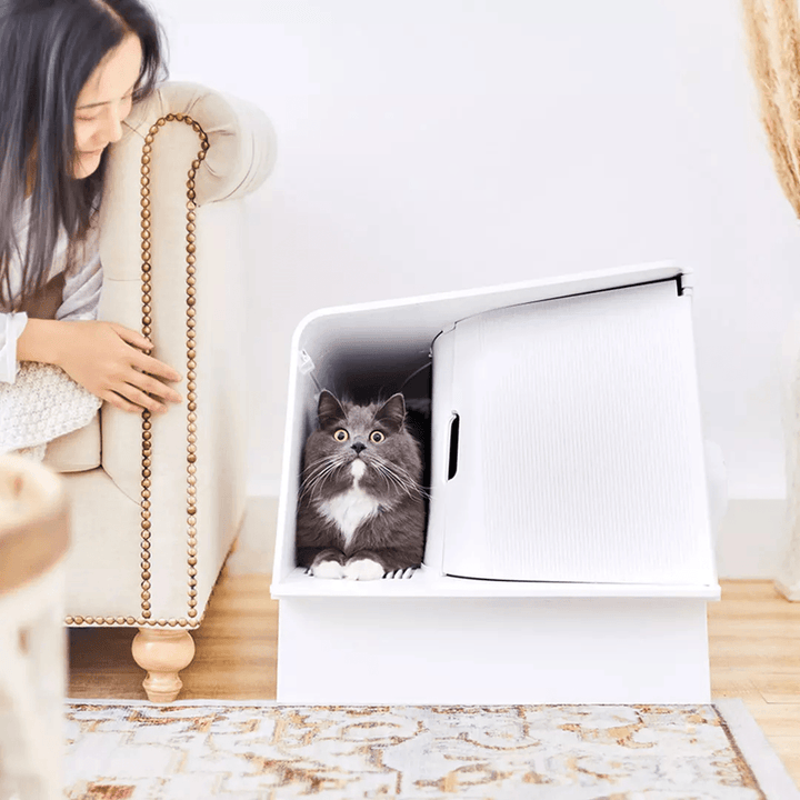PETKIT Automatic Deodorizing Cat Litter Box Fully Enclosed Antibacterial Induction Light for Pet - MRSLM