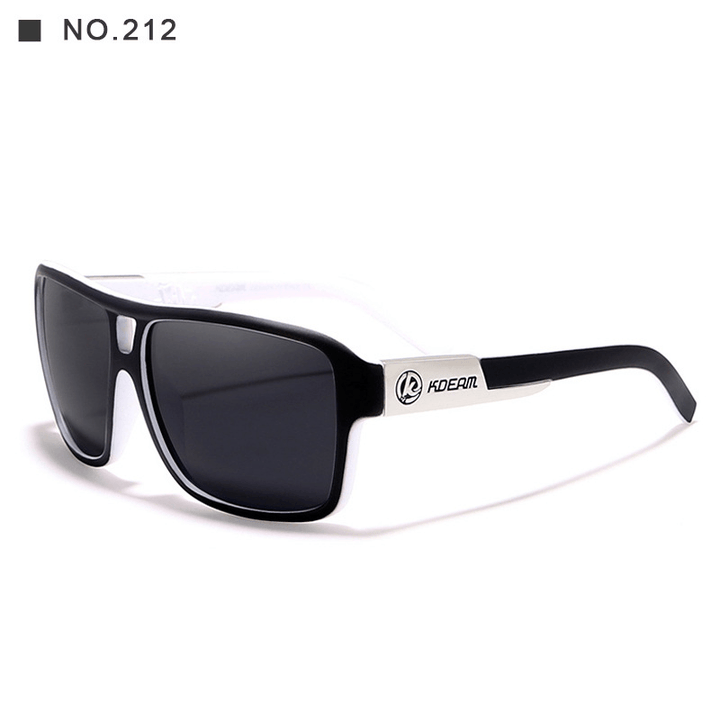 Square Sports Polarized Sunglasses European and American Colorful Big Frame Cycling Glasses - MRSLM