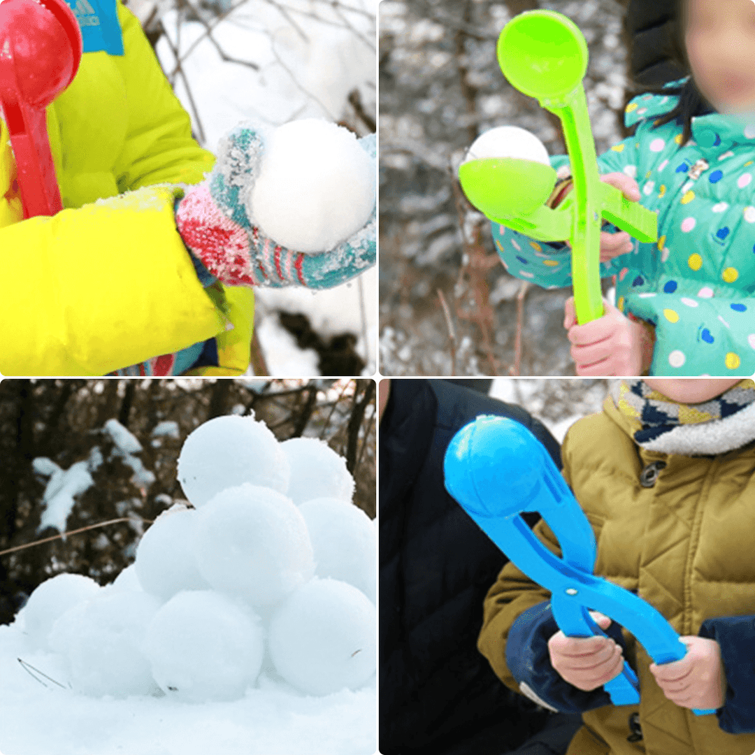 4 Pcs Winter Snow Balls Maker Child Snowballs Scoop Family Time Kids Adult Gift Toys Outdoor Skating - MRSLM