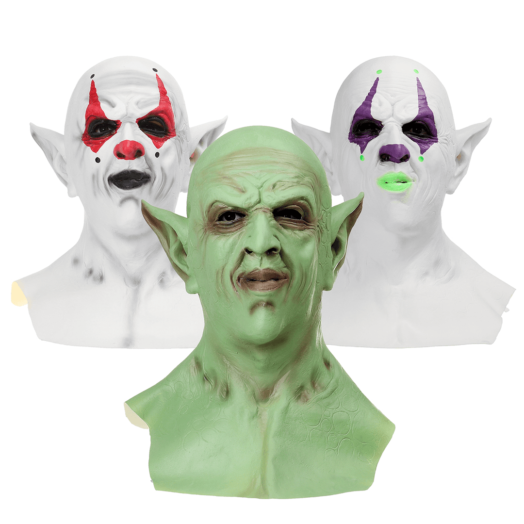 Halloween Imp Mask Headgear Demon Clown Vampire Orc Mask - MRSLM