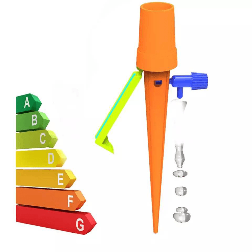 12Pcs Constant Pressure Automatic Flow Dripper Adjustable Self Watering Spikes Irrigation Equipment for Plastic Bottle Indoor Outdoor Bonsai Watering Device - MRSLM