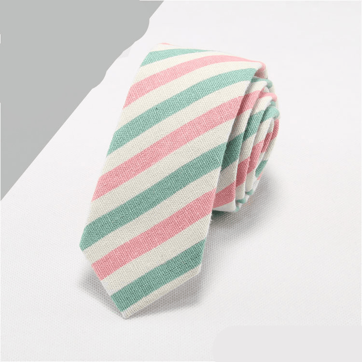 Cotton and Linen Tie Men'S Formal Business Tie - MRSLM