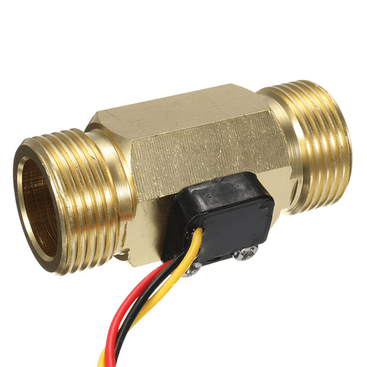 DN20 G3/4 Copper Water Flow Sensor Pulse Output 1.75Mpa 2~45L/Min Flowmeter - MRSLM