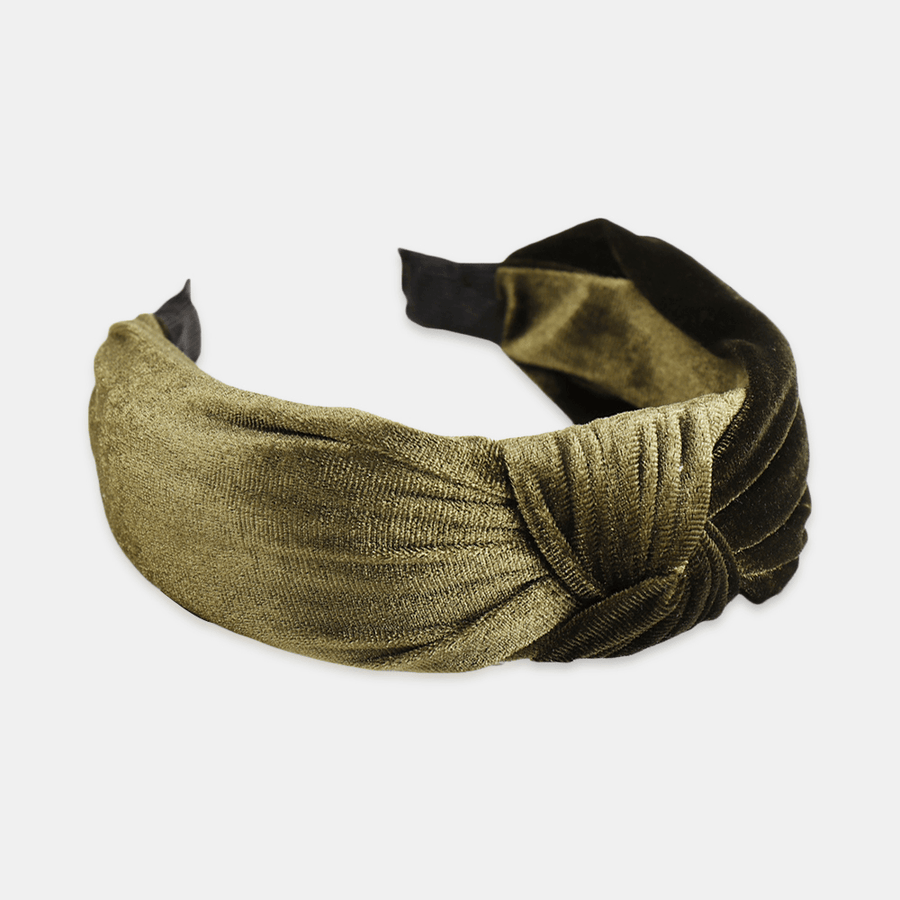 Knotted Cloth Headband Gold Wide-Brimmed Fabric Headband Head Buckle Explosion - MRSLM