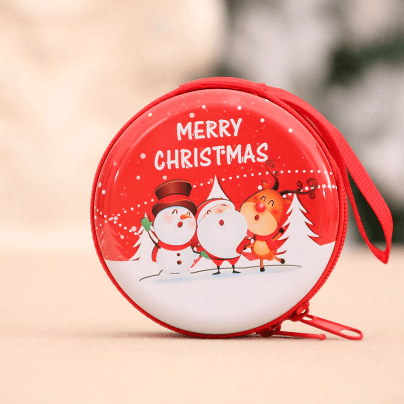 Unisex Child Adult Christmas Pattern Coin Bag Christmas Gift - MRSLM