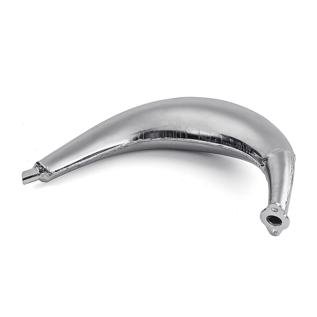 Chrome Muffler Exhaust Pipe for 80Cc 66Cc 49Cc Motorized Bicycle Engine Bike Cycling Accessories - MRSLM