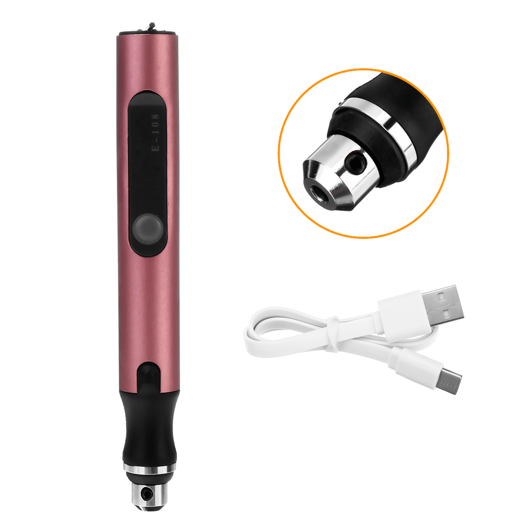 3 Speeds Electric Grinder Engraving Pen for Sanding Grinding Polishing Stainless Steel Stone Glass Wood without Bits or Heads - MRSLM