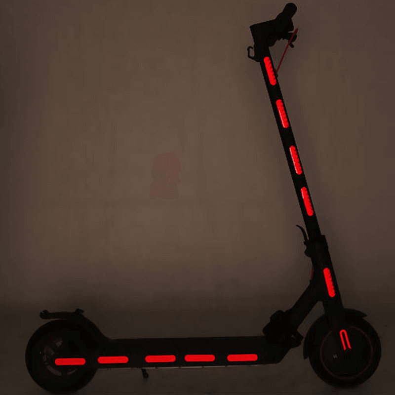 BIKIGHT Scooter Reflective Sticker Electric Scooter Fluorescent Body Decoration Warning Driving Safety Accessory for M365 Pro G30 Max ES Electric Scooter - MRSLM