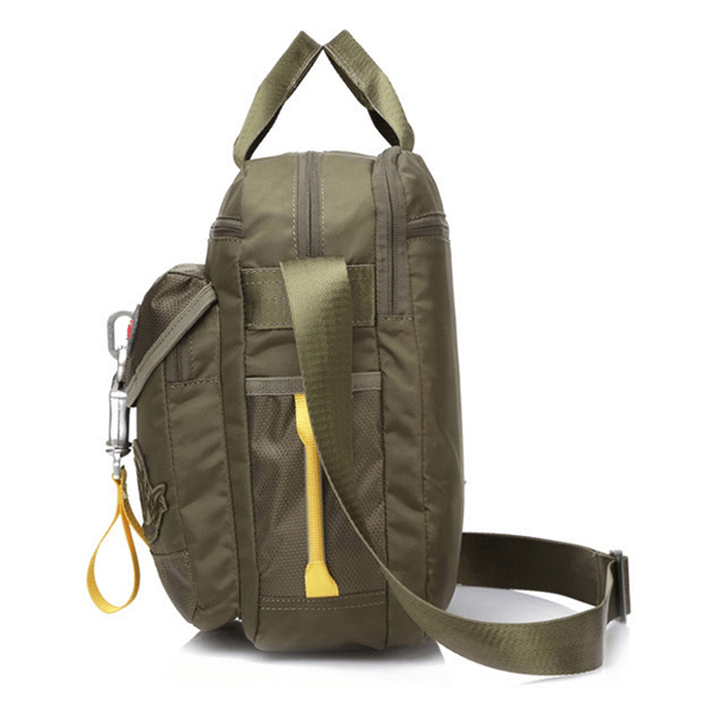 Men Nylon Anti-Scratch Handbag Casual Waterproof Sport Shoulder Bag - MRSLM