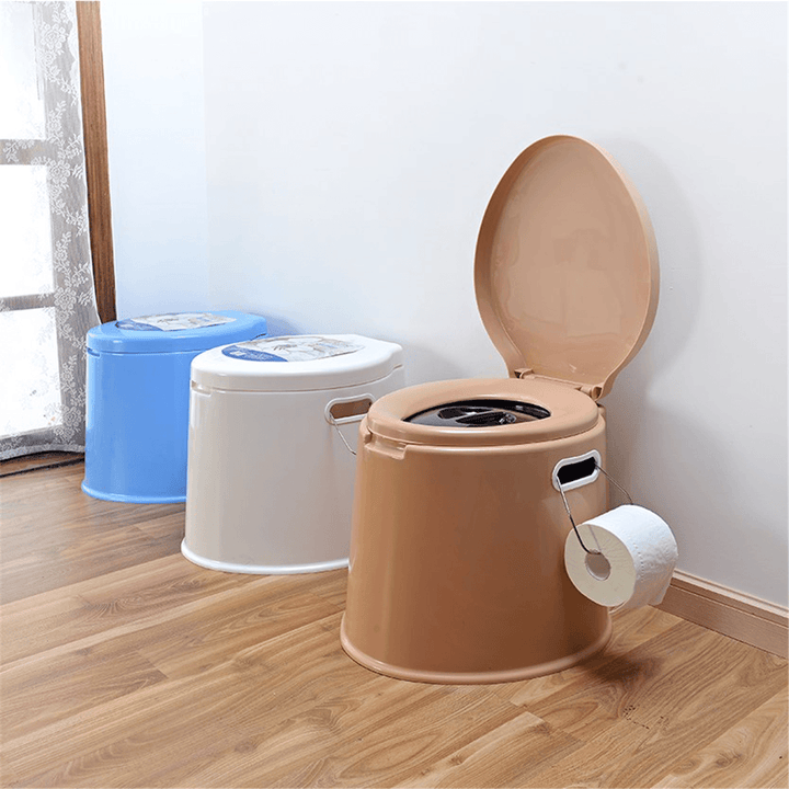 Portable Travel Toilet Compact Potty Bucket Seats Waste Tank Lightweight Outdoor Indoor Toilet for Camping Hiking Boating Caravan Campsite Hospital - MRSLM
