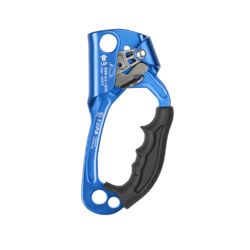 XINDA Aluminum Alloy Climbing Mountaineer Hand Grasp Climbing Ascender Device Rappelling Belay for 8-12Mm Rope - MRSLM