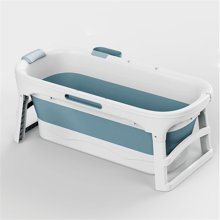 1.36M Portable Foldable Bathtub Barrel Children Baby Bath Basin Swim Tub Sauna Bathtub - MRSLM