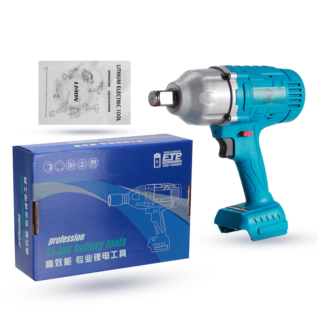 Doersupp 588VF 3/4 Car Repair Electric Wrench 2000N.M Max. Cordless Brushless Heavy Duty Wrench Fit Makita - MRSLM