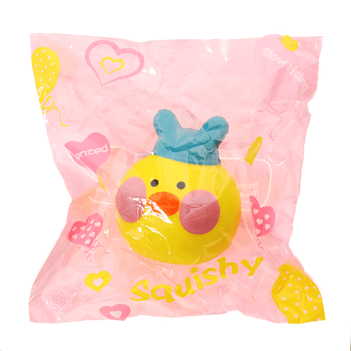 Yellow Duck Squishy 10*8.5*9Cm Slow Rising with Packaging Collection Gift Soft Toy - MRSLM