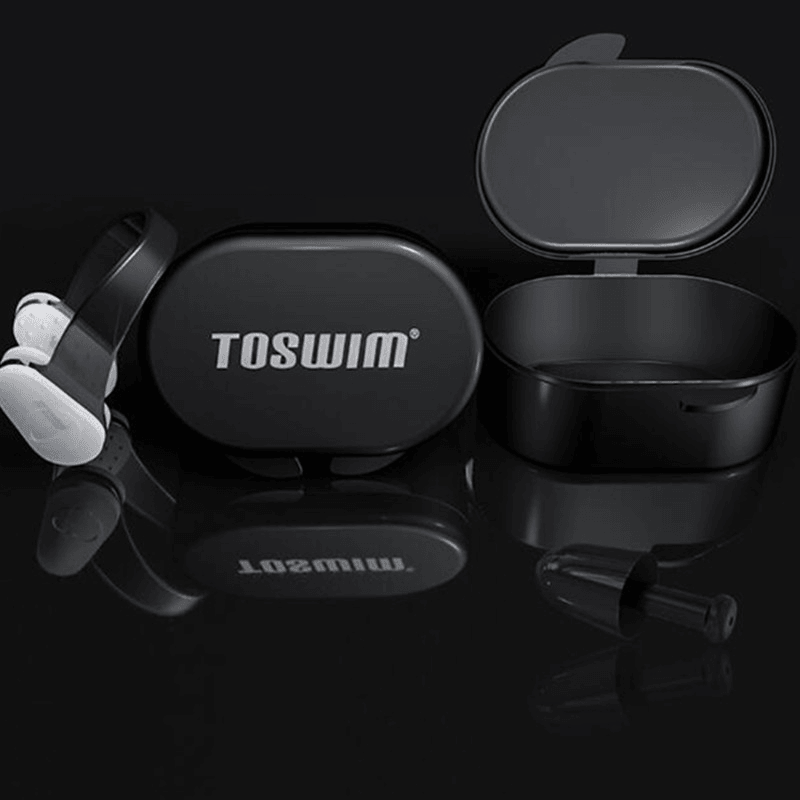TOSWIM Ear Plugs Nose Clip Portable Comfortable Swimming Earplugs Water Sport Equipment - MRSLM