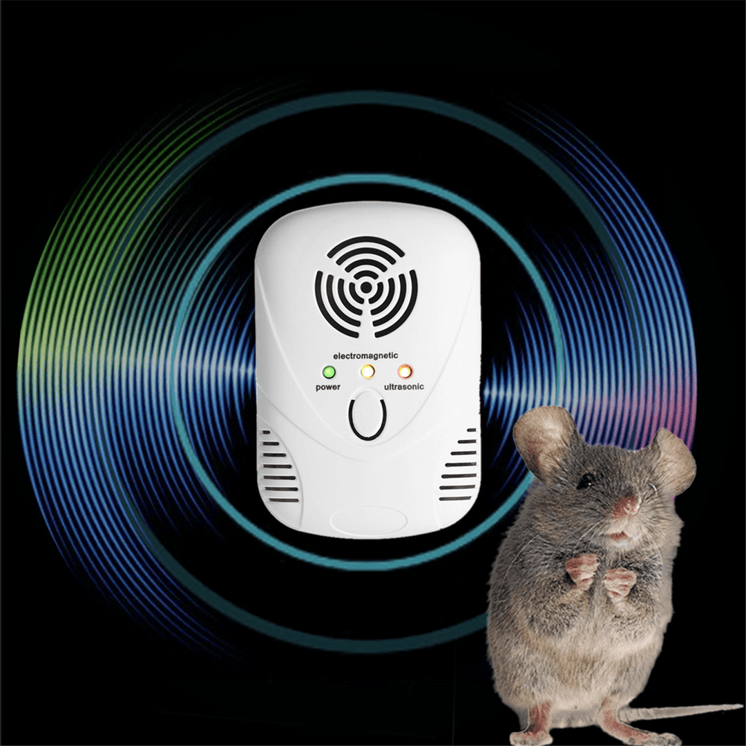 Electronic Ultrasonic Mouse Killer Mouse Cockroach Trap Mosquito Repeller Insect Rats Spiders Contro - MRSLM