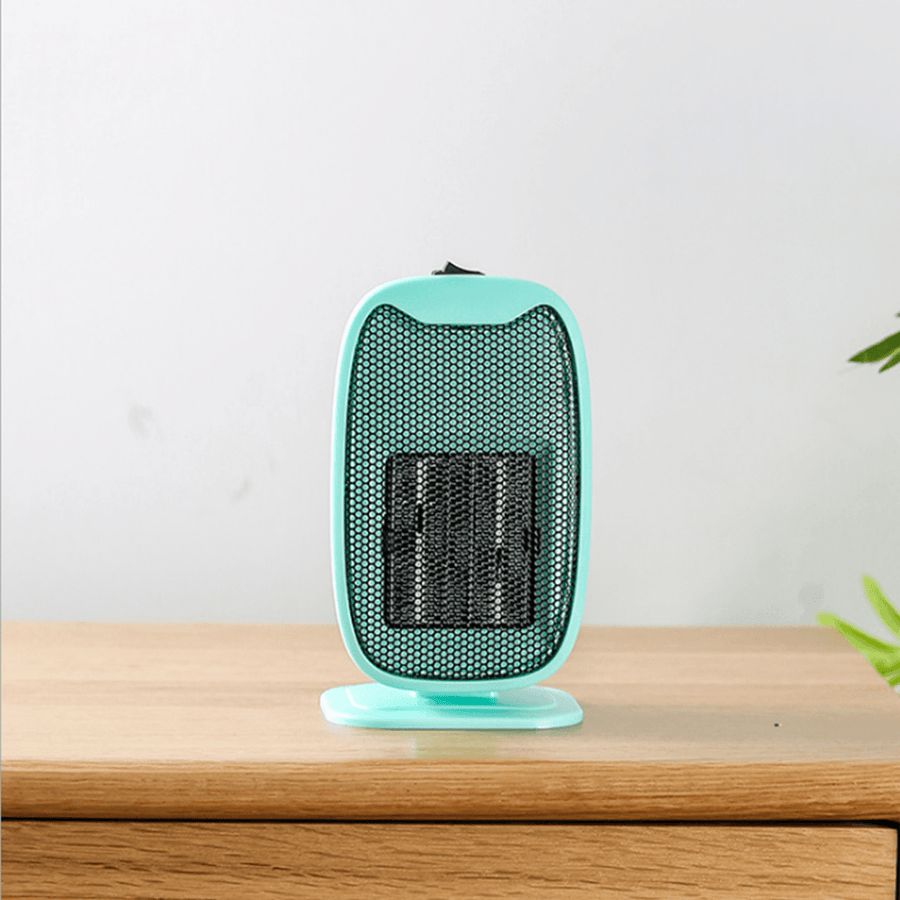 500W Mini Electric Ceramic Heater Portable Silent Home Office Heating Fan Winter Warmer - MRSLM