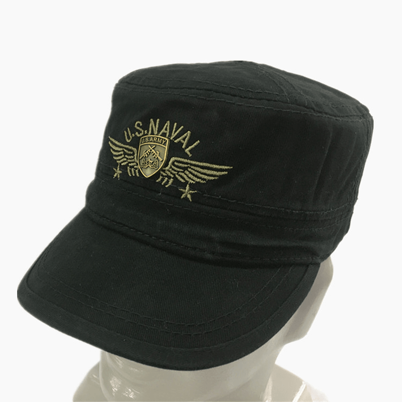 United Front Army Fan Flat Cap Cotton Duck Tongue Short Zhan Hat - MRSLM