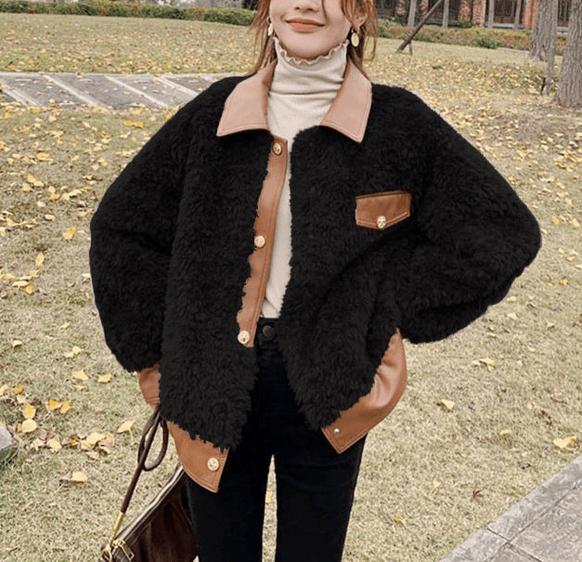 New Autumn and Winter New Loose Fur One Small Thickened Top Trendy - MRSLM