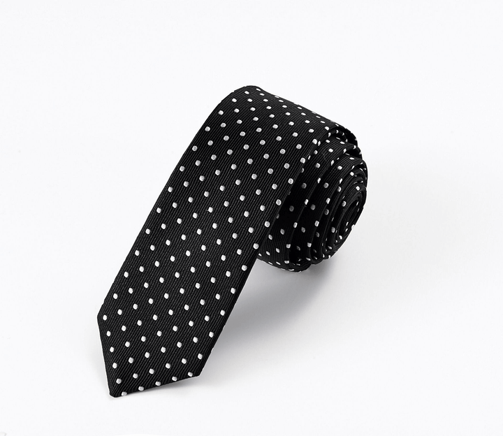 Spot Adult Black Male Hand Hitting Independent Packaging Striped Geometric Style Men'S Casual Business Tie Customization - MRSLM