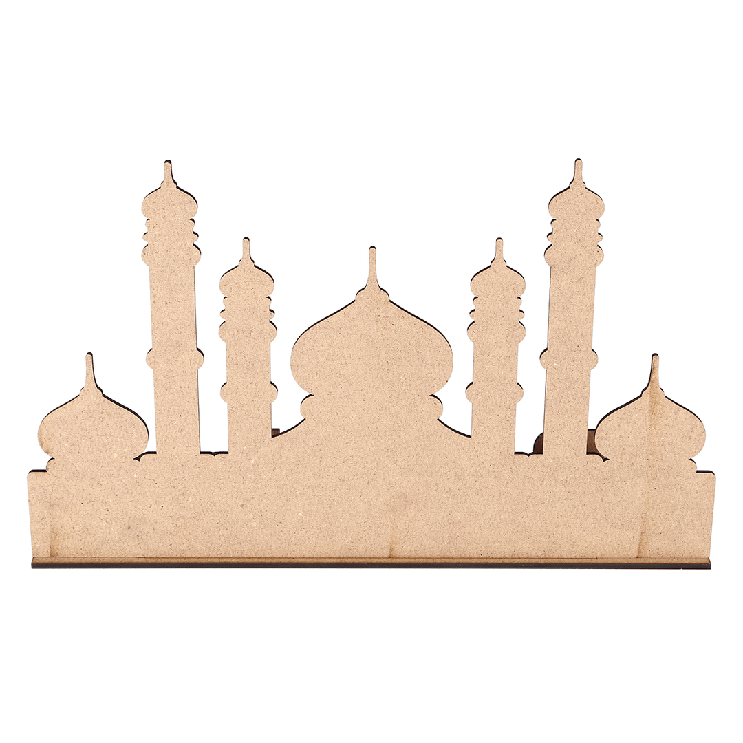 MDF Eid Mubarak Ramadan Islamic Wooden Gift Calendar Sign Tray Decorations - MRSLM