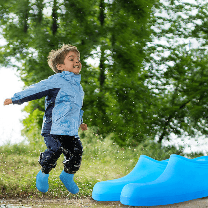 Silicone Rainproof Shoe Covers Waterproof Reusable Boots Protector Outdoor Travel - MRSLM