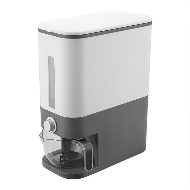 12KG Capacity Storage Box Metering Cylinder with Automatic Rice Storage Tank for Kitchen Multi-Function Moisture-Proof Storage Boxes - MRSLM