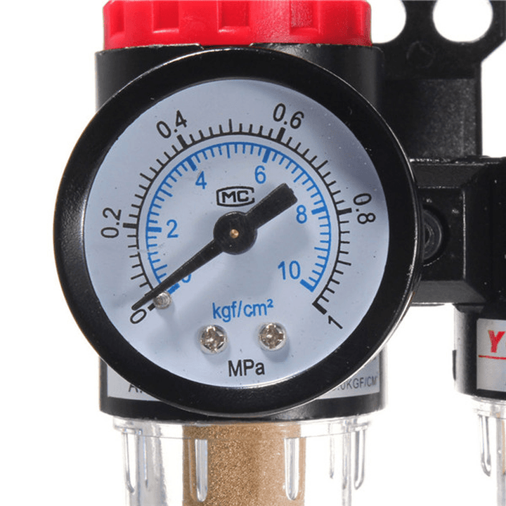 G1/4" in Line Air Compressor Filter Regulator Gauge Trap Oil Water Regulator - MRSLM