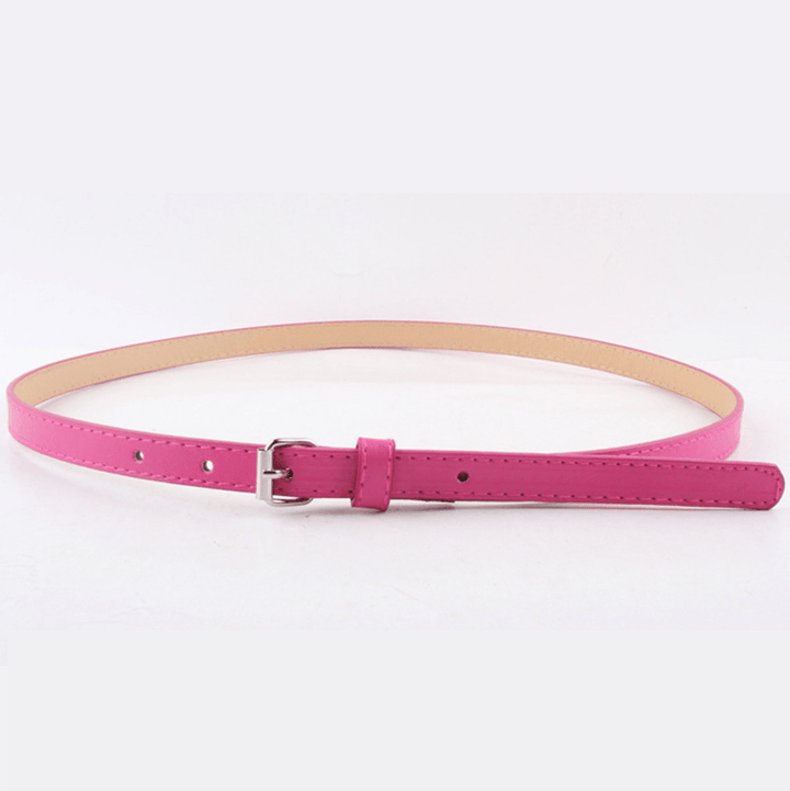 Thin Belt Fashion Belt Small Steel Buckle Belt - MRSLM