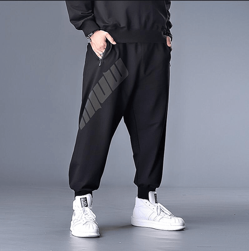 Loose plus Size Sweatpants Men'S plus Fat plus Trousers Stretch Fat People Trend - MRSLM