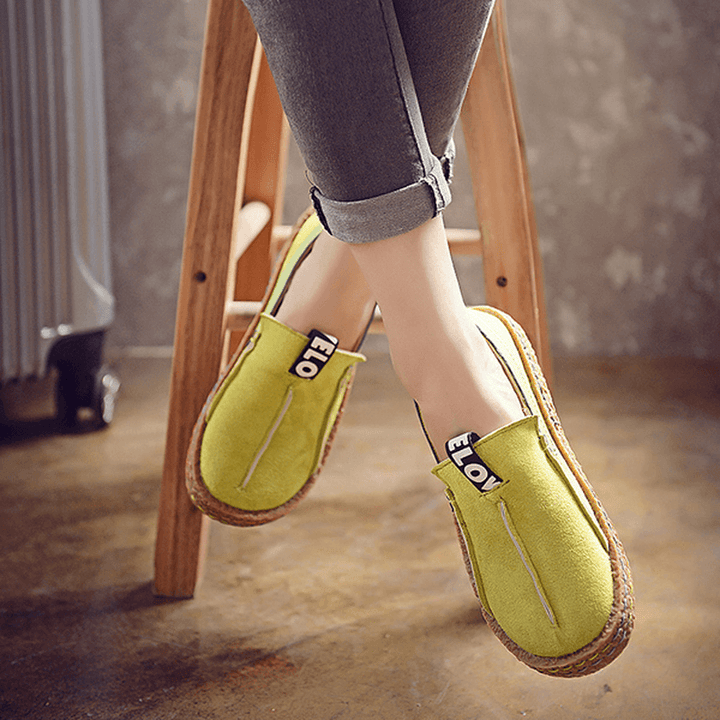 Women Soft Sole Pure Color Flat Loafers - MRSLM