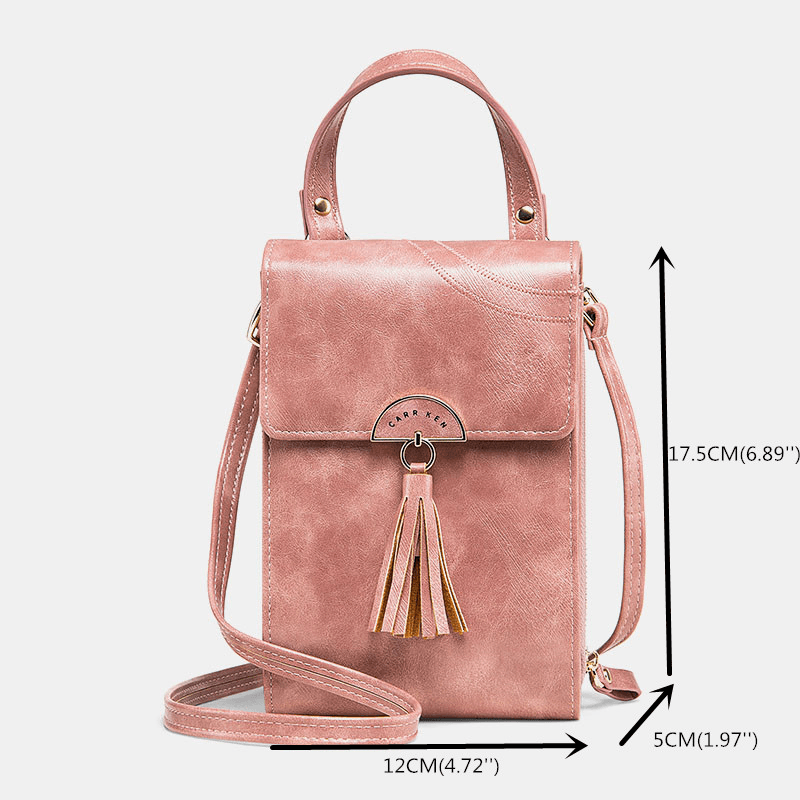 Women Fashion Tassel Shoulder Bag Shoulder Bag Phone Bag - MRSLM