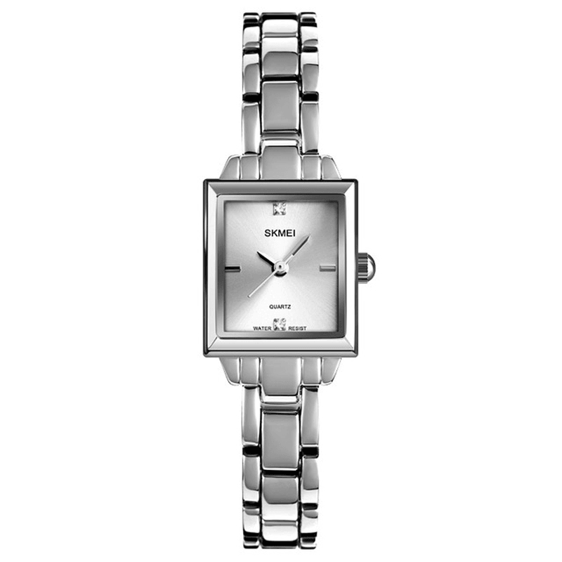 SKMEI 1407 Fashion Women Watch Light Luxury 3ATM Waterproof Stainless Strap Quartz Watch - MRSLM