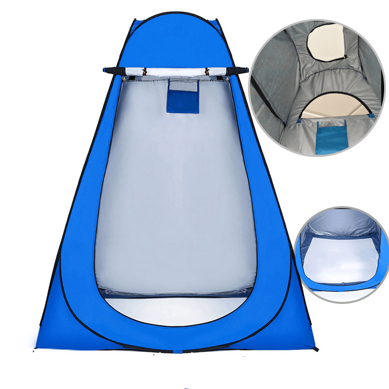 Outdoor Camping Portable Privacy Shower Toilet Tent with Window Foldable UV Proof Bath Dressing Tent Photography Tent - MRSLM