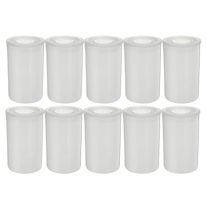 10Pcs Empty Black White Bottle 35Mm Film Cans Canisters Containers for Kodak Fuji - MRSLM