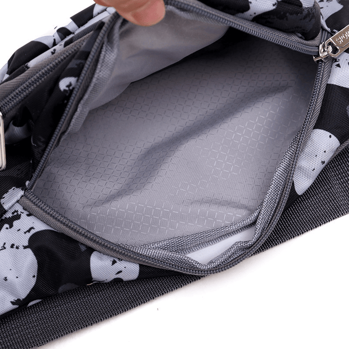 Men'S Pockets Waterproof Shoulder Slung Mobile Phone Bag Camouflage Purse Waist Bag - MRSLM