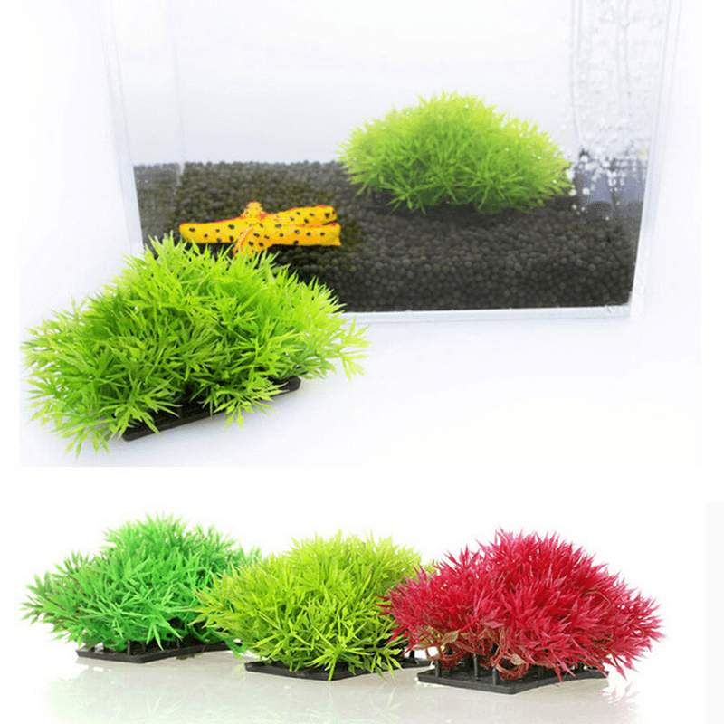Artificial Grass Aquarium Decor Water Weeds Ornament Plant Fish Tank Decorations & Ornaments - MRSLM