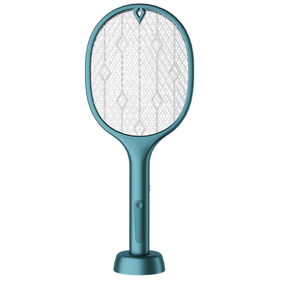 2-In-1 3000V Electric Mosquito Swatter Dual Mode Built-In Battery USB Rechargeable Outdoor Home Mosquito Killer - MRSLM