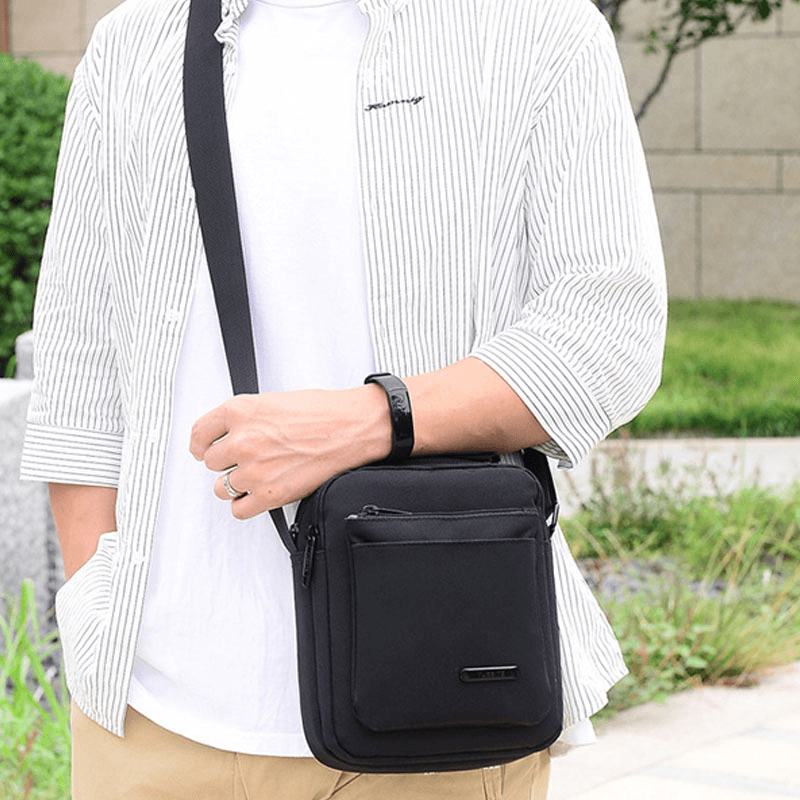 Men Waterproof Casual Nylon Crossbody Bag Shoulder Bag for Outdoor Office - MRSLM