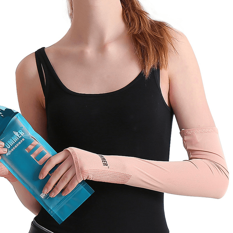 Men Women Anti-Uv Arm Cooling Sleeves Gloves - MRSLM