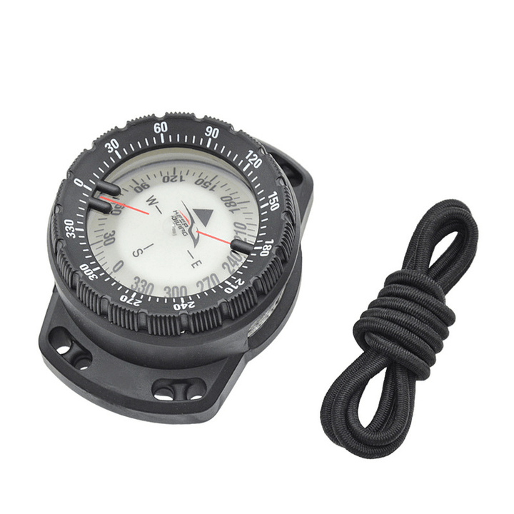 KEEP DIVING 50M Diving Compass Waterproof Underwater Luminous North Compass Diving Accessories with Hang Strap - MRSLM